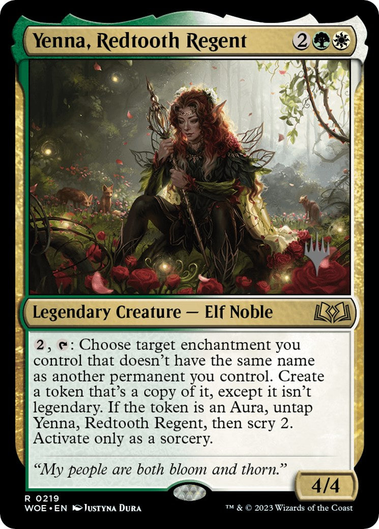 Yenna, Redtooth Regent (Promo Pack) [Wilds of Eldraine Promos] | Cracking-Singles