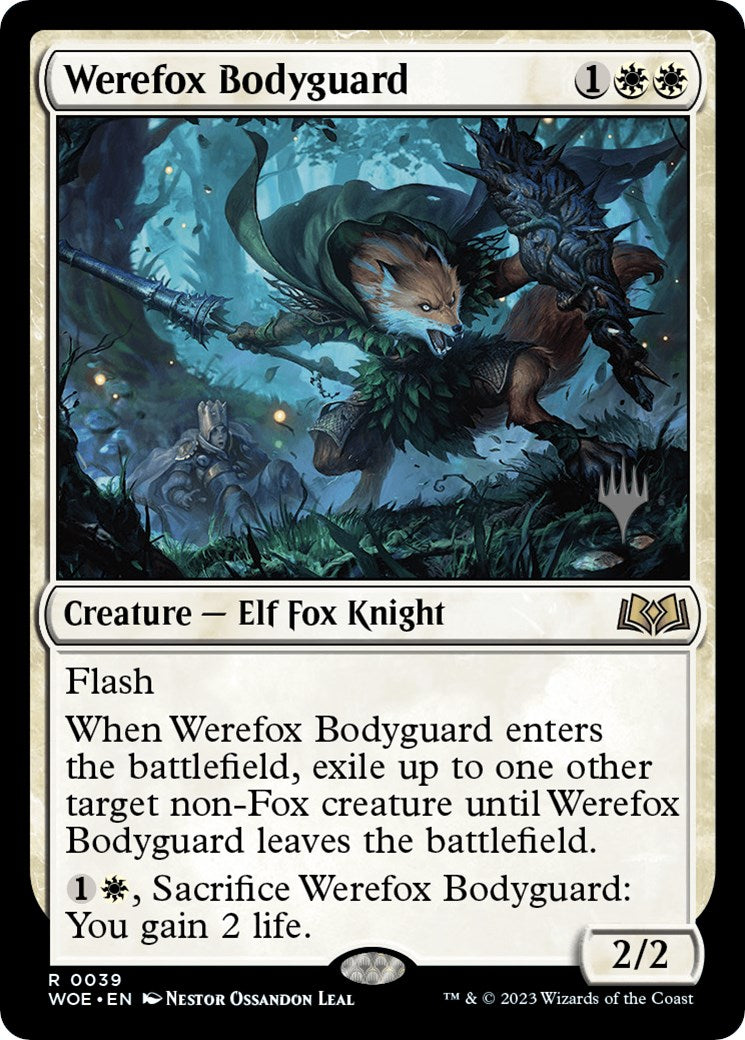 Werefox Bodyguard (Promo Pack) [Wilds of Eldraine Promos] | Cracking-Singles