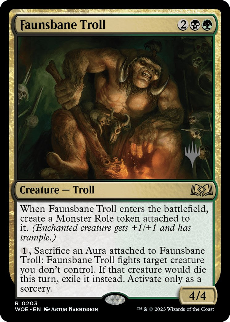 Faunsbane Troll (Promo Pack) [Wilds of Eldraine Promos] | Cracking-Singles