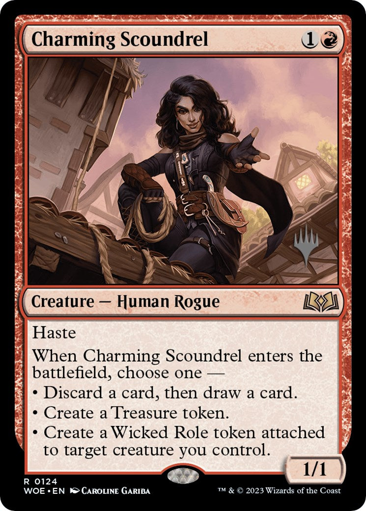 Charming Scoundrel (Promo Pack) [Wilds of Eldraine Promos] | Cracking-Singles