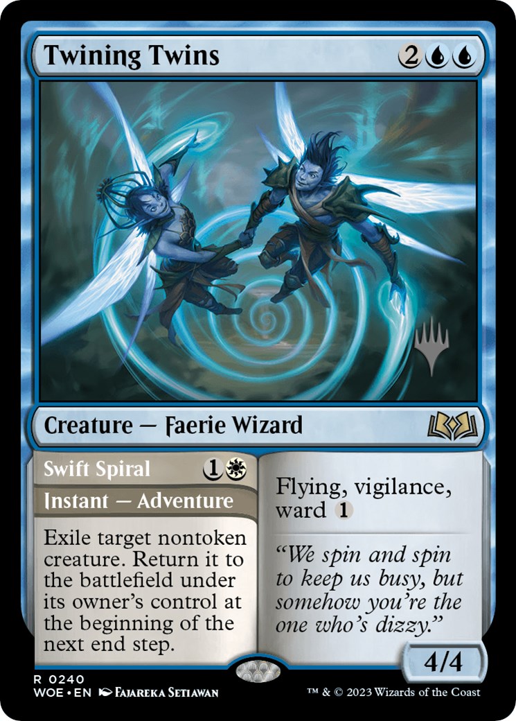 Twining Twins // Swift Spiral (Promo Pack) [Wilds of Eldraine Promos] | Cracking-Singles