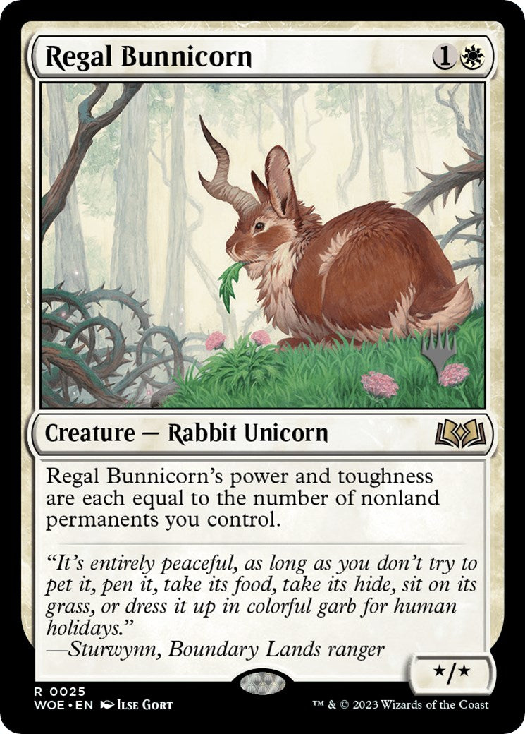 Regal Bunnicorn (Promo Pack) [Wilds of Eldraine Promos] | Cracking-Singles