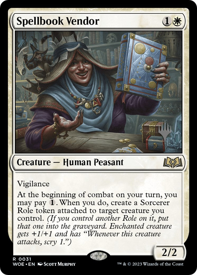 Spellbook Vendor (Promo Pack) [Wilds of Eldraine Promos] | Cracking-Singles