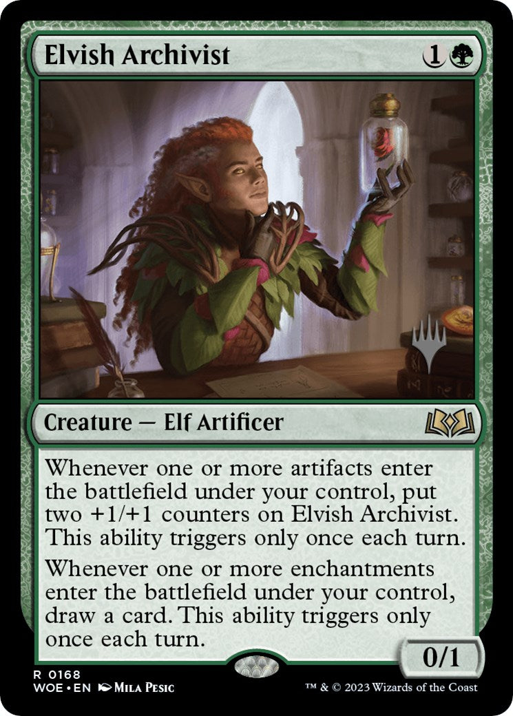 Elvish Archivist (Promo Pack) [Wilds of Eldraine Promos] | Cracking-Singles