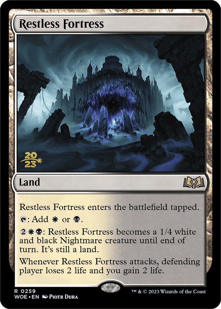 Restless Fortress [Wilds of Eldraine Prerelease Promos] | Cracking-Singles