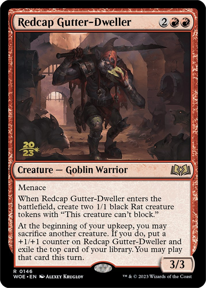 Redcap Gutter-Dweller [Wilds of Eldraine Prerelease Promos] | Cracking-Singles