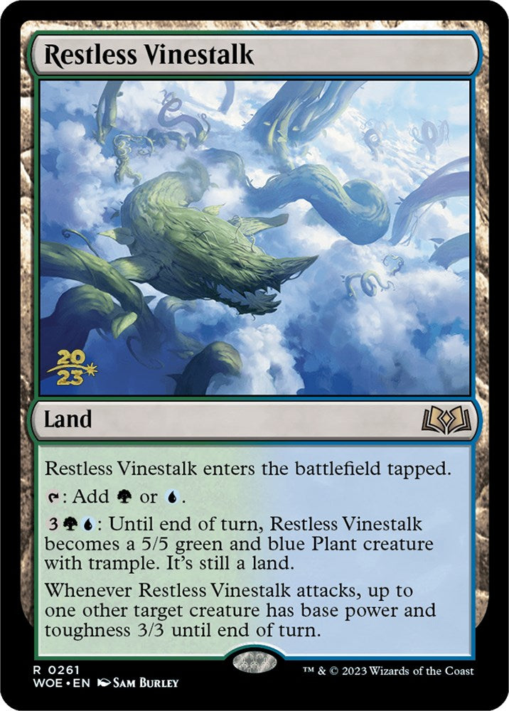 Restless Vinestalk [Wilds of Eldraine Prerelease Promos] | Cracking-Singles