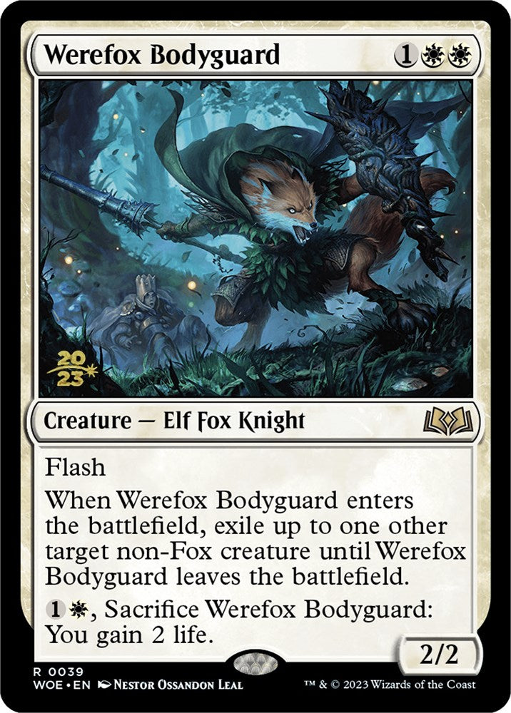 Werefox Bodyguard [Wilds of Eldraine Prerelease Promos] | Cracking-Singles