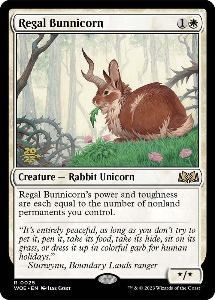 Regal Bunnicorn [Wilds of Eldraine Prerelease Promos] | Cracking-Singles