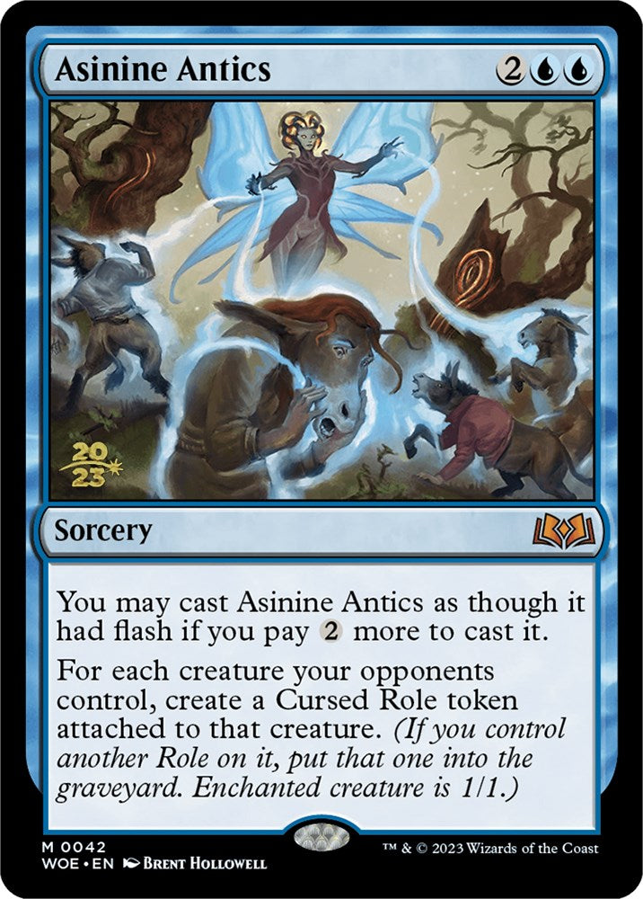 Asinine Antics [Wilds of Eldraine Prerelease Promos] | Cracking-Singles