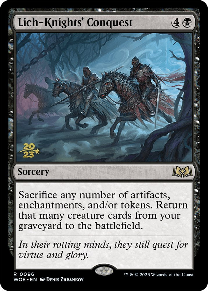 Lich-Knights' Conquest [Wilds of Eldraine Prerelease Promos] | Cracking-Singles