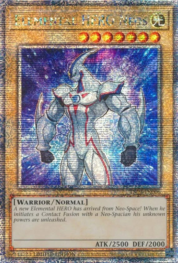 Elemental HERO Neos [TN23-EN006] Quarter Century Secret Rare | Cracking-Singles