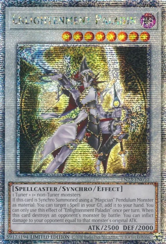 Enlightenment Paladin [TN23-EN010] Quarter Century Secret Rare | Cracking-Singles