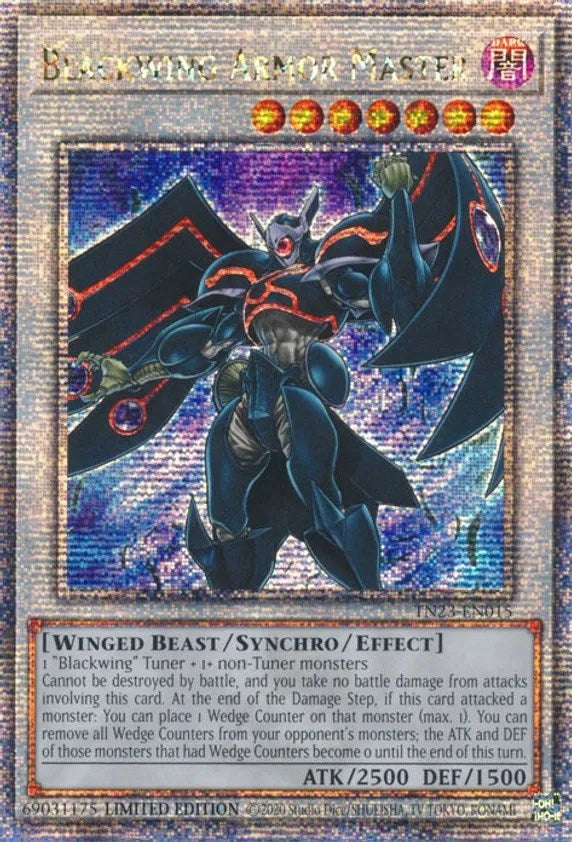 Blackwing Armor Master [TN23-EN015] Quarter Century Secret Rare | Cracking-Singles