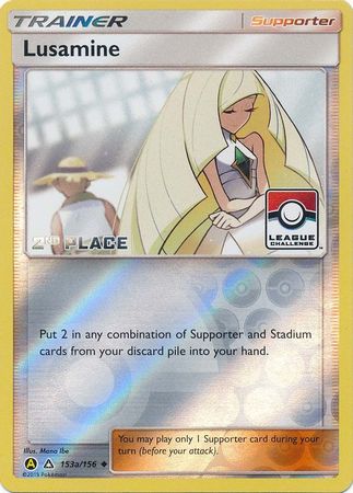 Lusamine (153a/156) (League Challenge Alt Art 2nd Place) [Sun & Moon: Ultra Prism] | Cracking-Singles