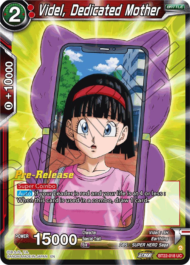 Videl, Dedicated Mother (BT22-018) [Critical Blow Prerelease Promos] | Cracking-Singles