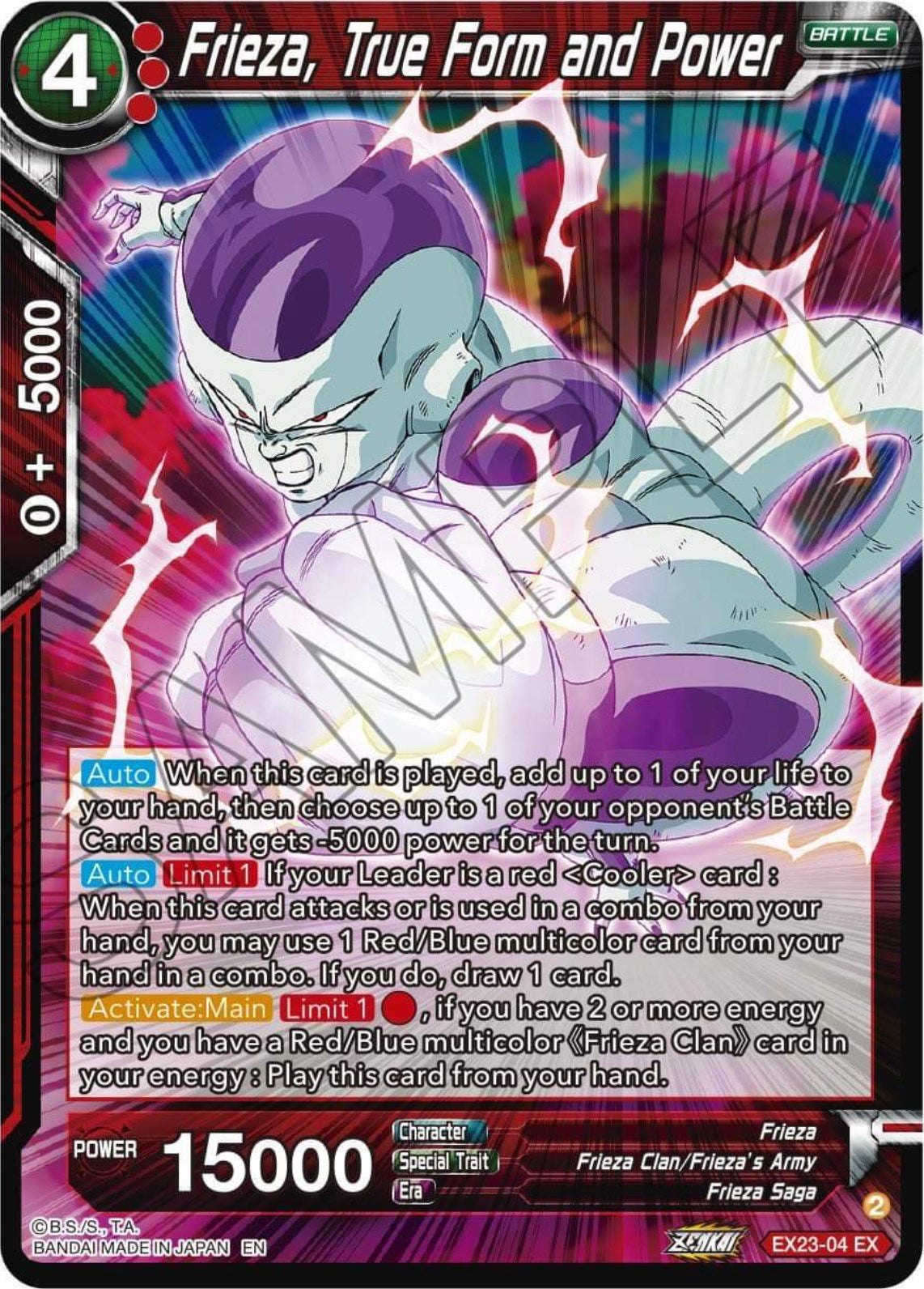 Frieza, True Form and Power (EX23-04) [Premium Anniversary Box 2023] | Cracking-Singles