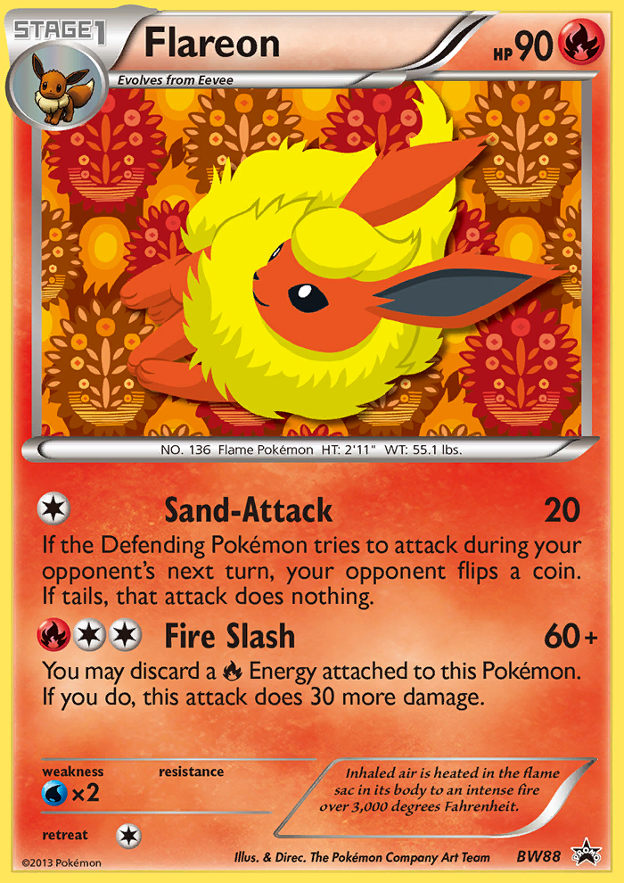 Flareon (BW88) [Black & White: Black Star Promos] | Cracking-Singles