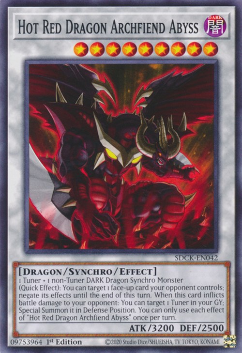 Hot Red Dragon Archfiend Abyss [SDCK-EN042] Common | Cracking-Singles