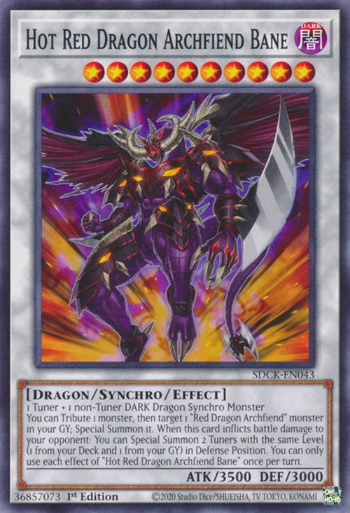 Hot Red Dragon Archfiend Bane [SDCK-EN043] Common | Cracking-Singles