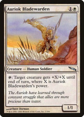 Auriok Bladewarden [Mirrodin] | Cracking-Singles