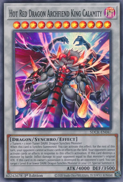 Hot Red Dragon Archfiend King Calamity [SDCK-EN047] Super Rare | Cracking-Singles