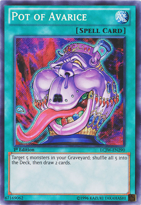 Pot of Avarice [LCJW-EN290] Secret Rare | Cracking-Singles