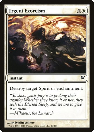 Urgent Exorcism [Innistrad] | Cracking-Singles