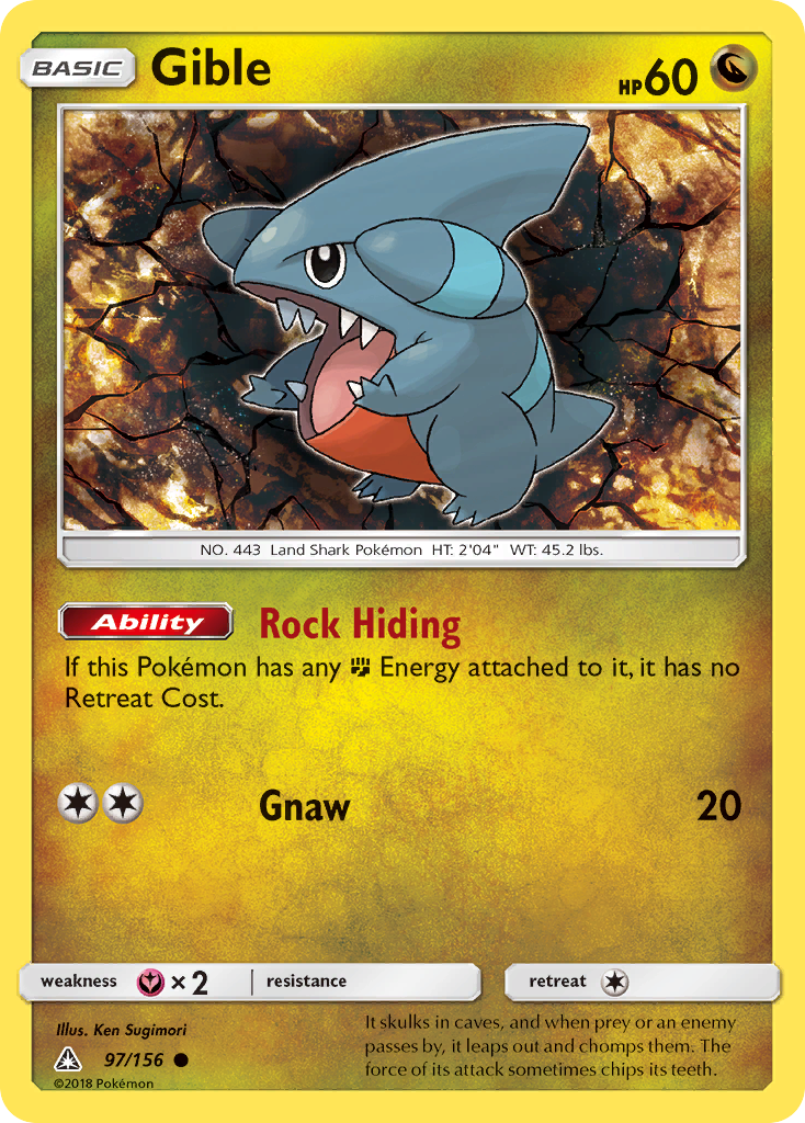 Gible (97/156) [Sun & Moon: Ultra Prism] | Cracking-Singles