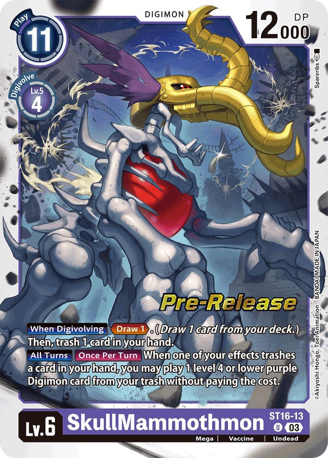 SkullMammothmon [ST16-13] [Starter Deck: Wolf of Friendship Pre-Release Cards] | Cracking-Singles