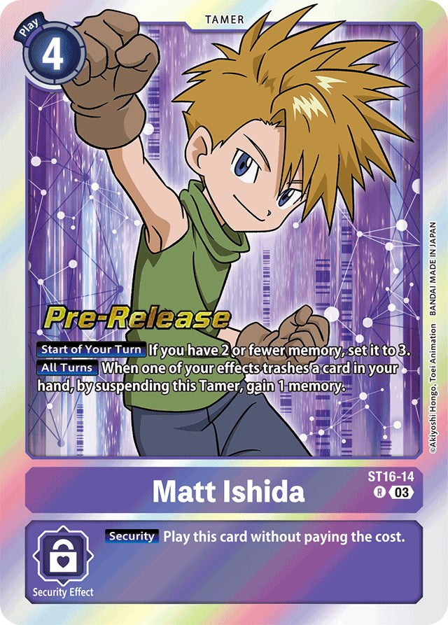 Matt Ishida [ST16-14] [Starter Deck: Wolf of Friendship Pre-Release Cards] | Cracking-Singles