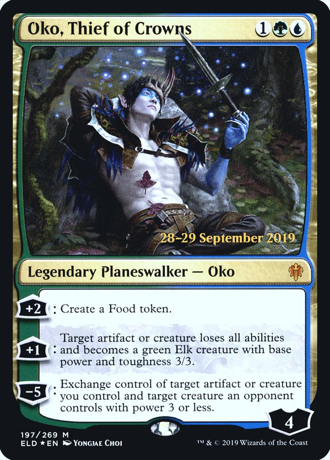 Oko, Thief of Crowns  [Throne of Eldraine Prerelease Promos] | Cracking-Singles