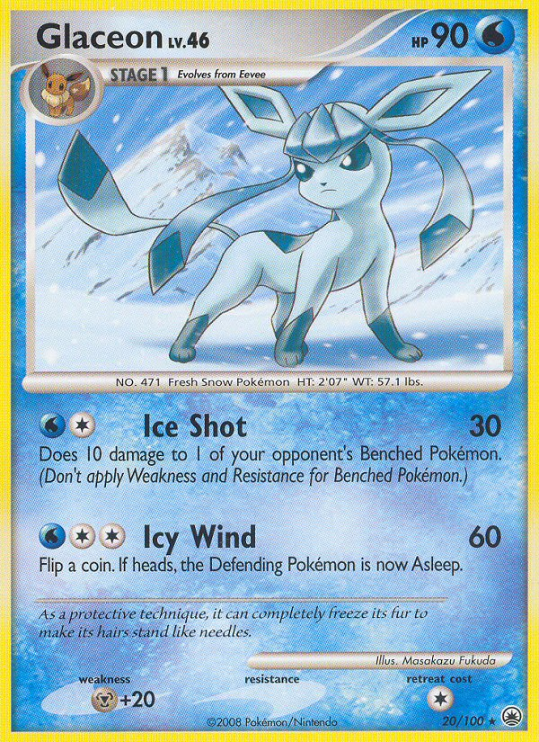 Glaceon (20/100) [Diamond & Pearl: Majestic Dawn] | Cracking-Singles