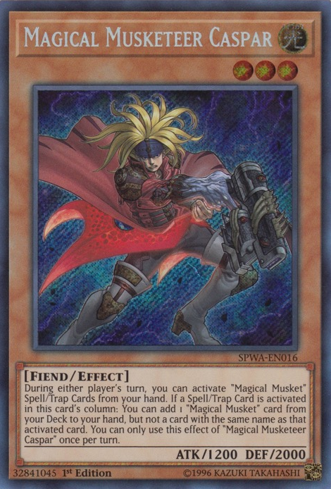 Magical Musketeer Caspar [SPWA-EN016] Secret Rare | Cracking-Singles