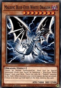 Malefic Blue-Eyes White Dragon [LDS2-EN005] Common | Cracking-Singles