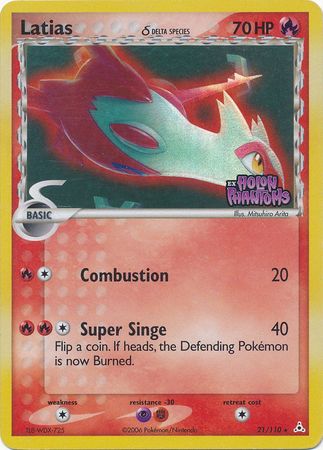 Latias (21/110) (Delta Species) (Stamped) [EX: Holon Phantoms] | Cracking-Singles