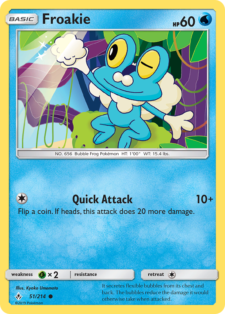 Froakie (51/214) [Sun & Moon: Unbroken Bonds] | Cracking-Singles