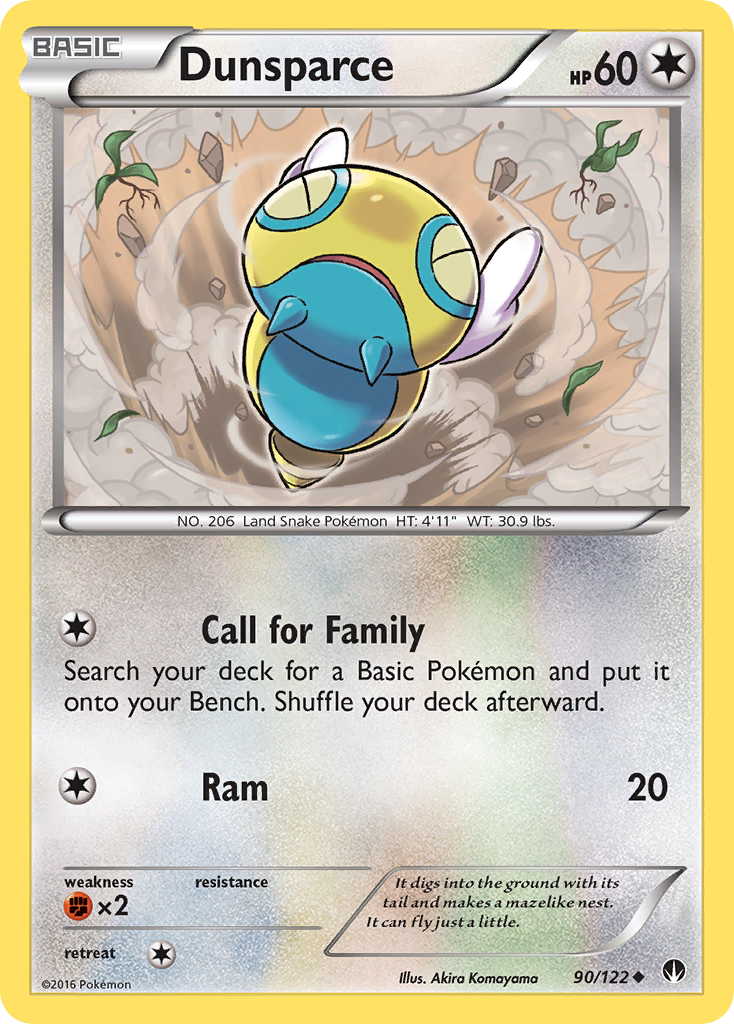 Dunsparce (90/122) [XY: BREAKpoint] | Cracking-Singles