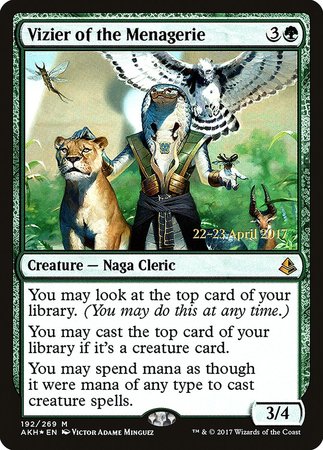 Vizier of the Menagerie [Amonkhet Prerelease Promos] | Cracking-Singles