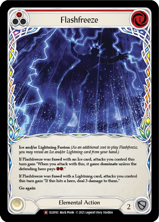 Flashfreeze [U-ELE092] Unlimited Rainbow Foil | Cracking-Singles