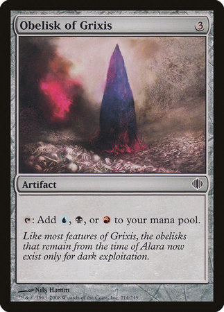 Obelisk of Grixis [Shards of Alara] | Cracking-Singles