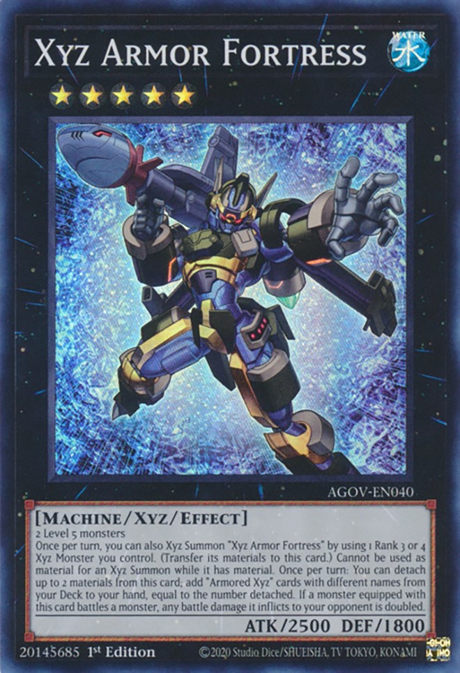 Xyz Armor Fortress [AGOV-EN040] Super Rare | Cracking-Singles