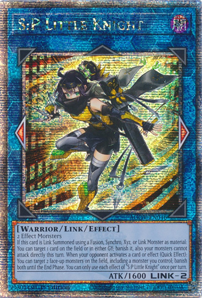 S:P Little Knight (Quarter Century Secret Rare) [AGOV-EN046] Quarter Century Secret Rare | Cracking-Singles