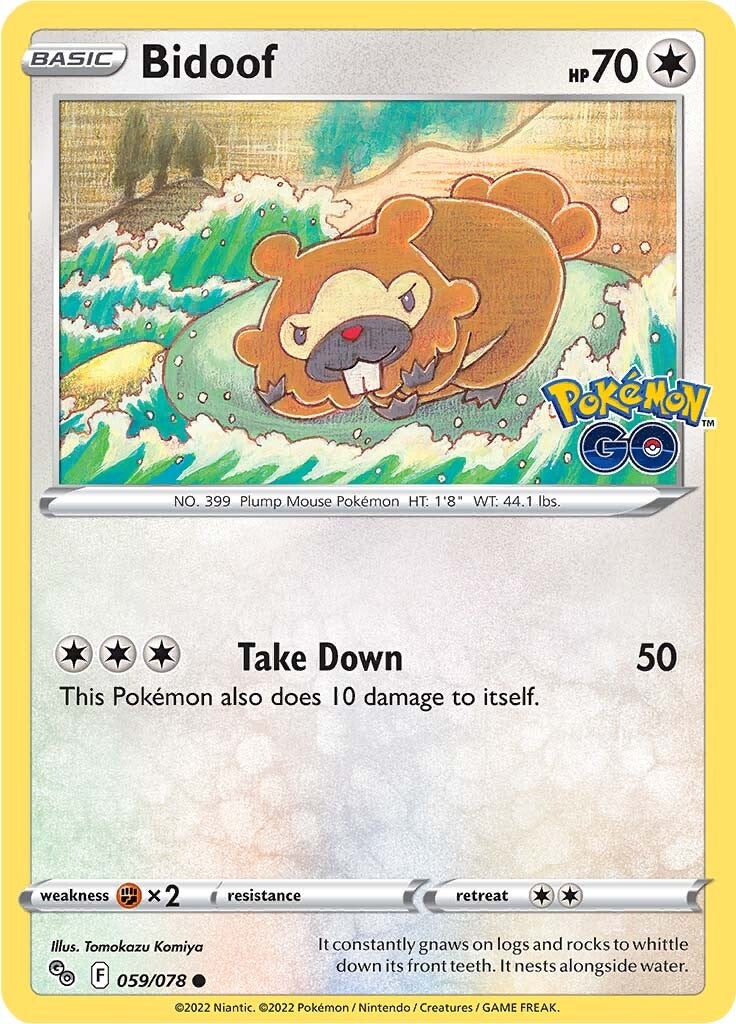 Bidoof (059/078) [Pokémon GO] | Cracking-Singles