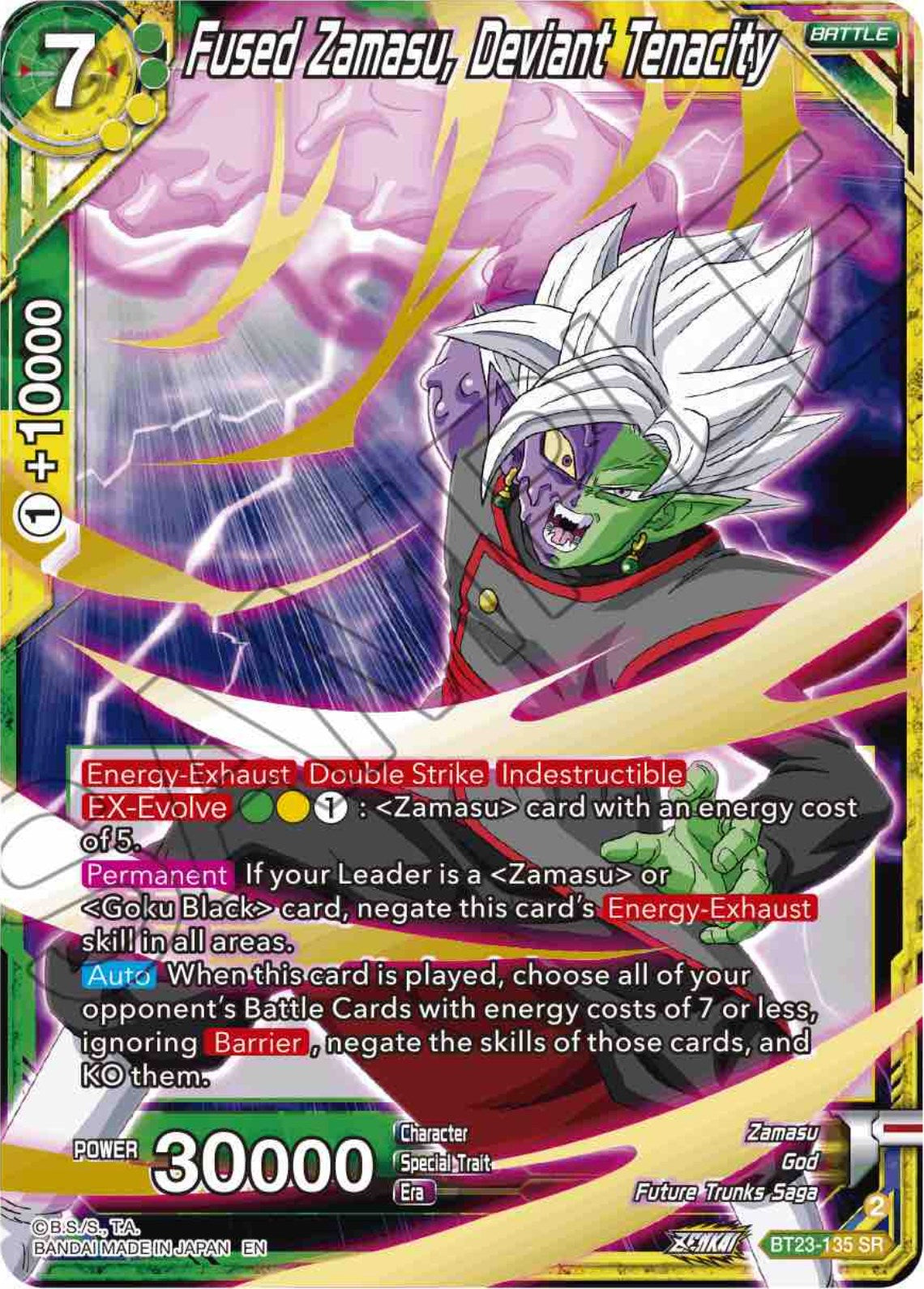 Fused Zamasu, Deviant Tenacity (BT23-135) [Perfect Combination] | Cracking-Singles