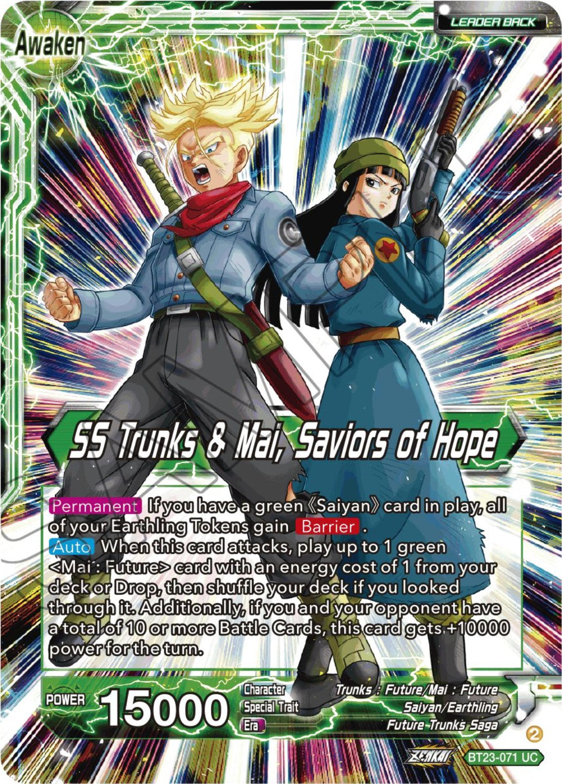 Trunks & Mai // SS Trunks & Mai, Saviors of Hope (BT23-071) [Perfect Combination] | Cracking-Singles