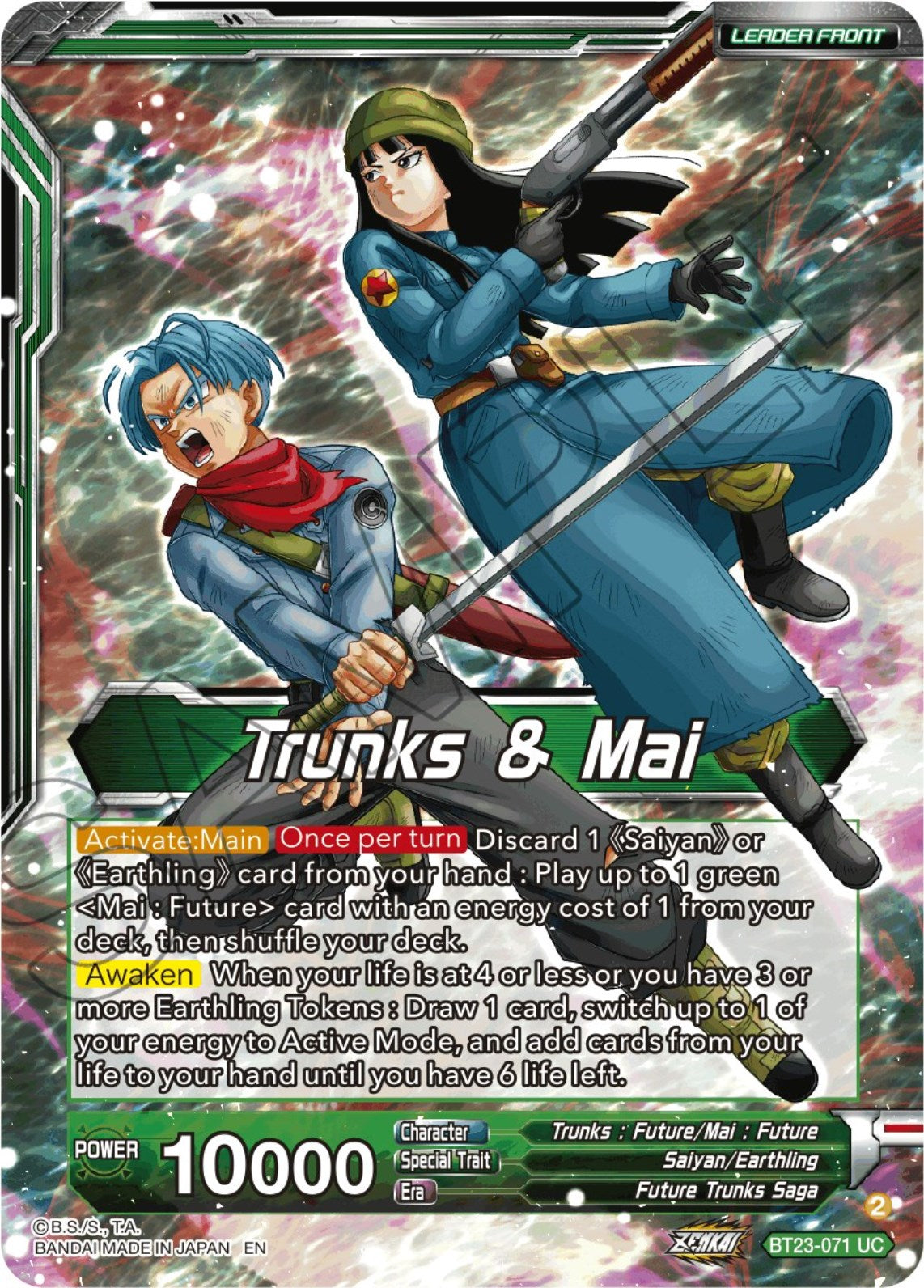 Trunks & Mai // SS Trunks & Mai, Saviors of Hope (BT23-071) [Perfect Combination] | Cracking-Singles