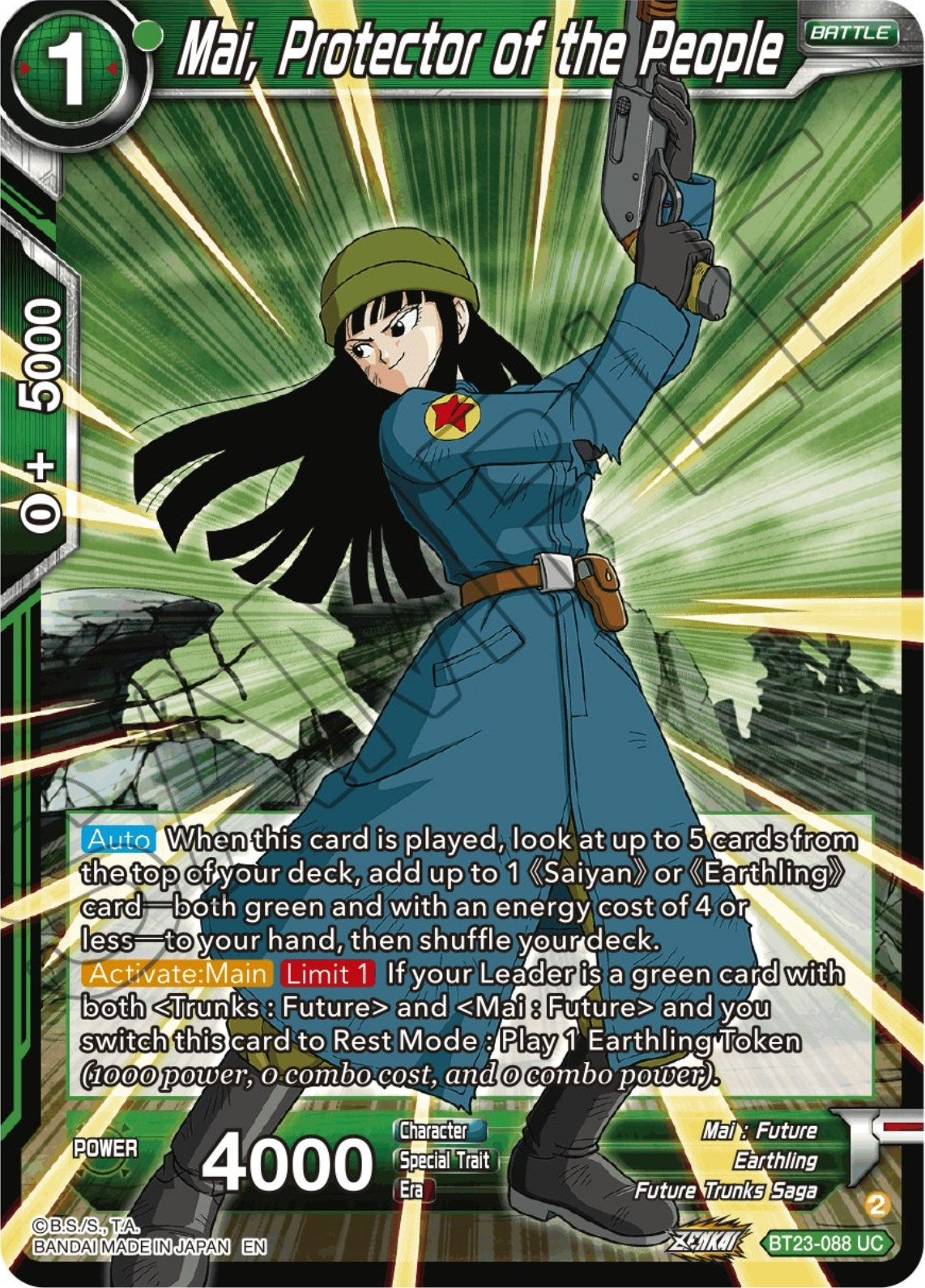 Mai, Protector of the People (BT23-088) [Perfect Combination] | Cracking-Singles