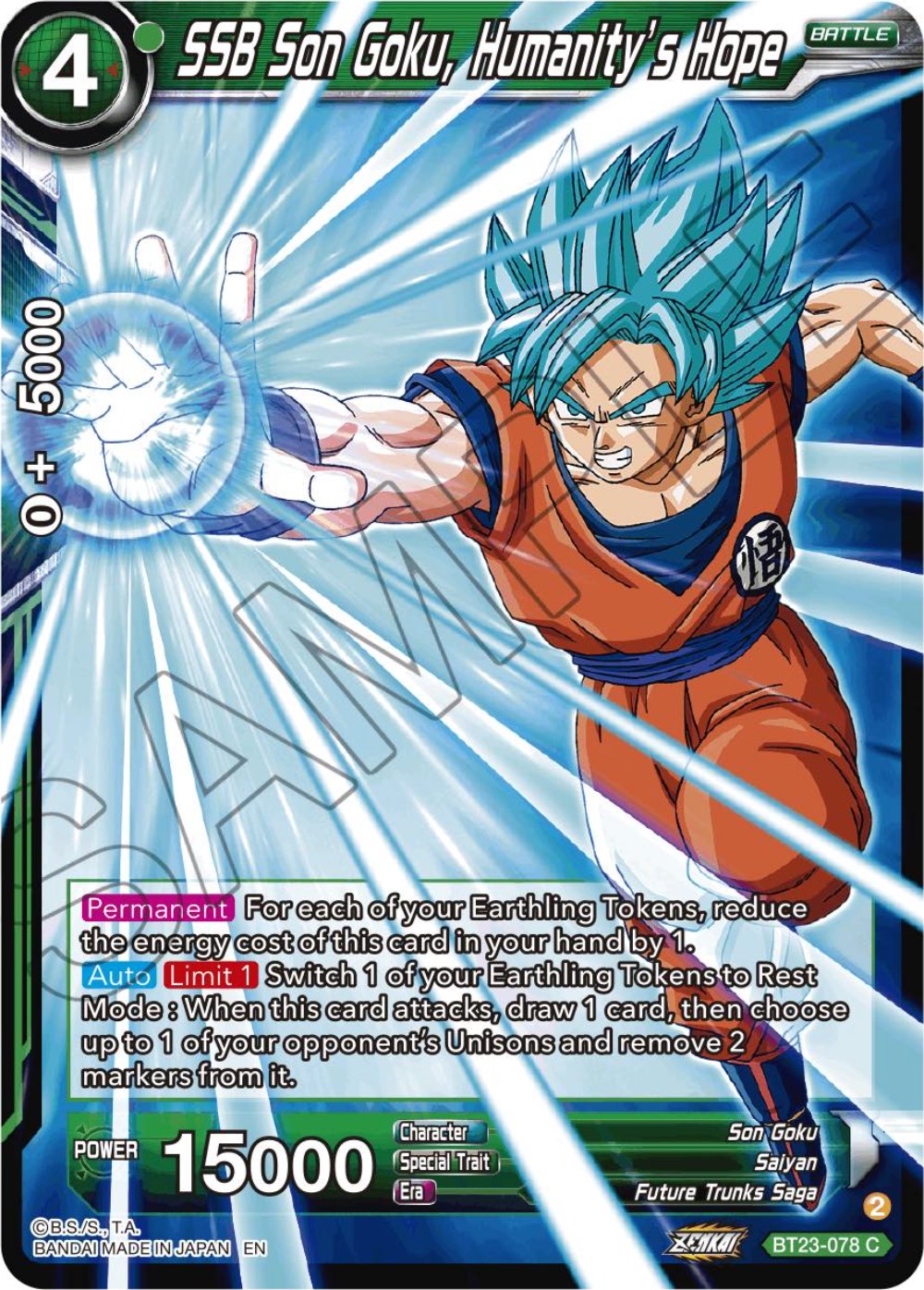 SSB Son Goku, Humanity's Hope (BT23-078) [Perfect Combination] | Cracking-Singles