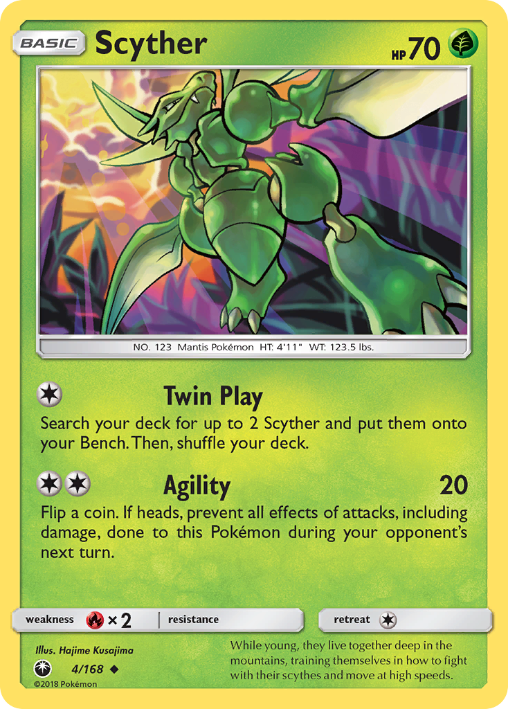 Scyther (4/168) [Sun & Moon: Celestial Storm] | Cracking-Singles